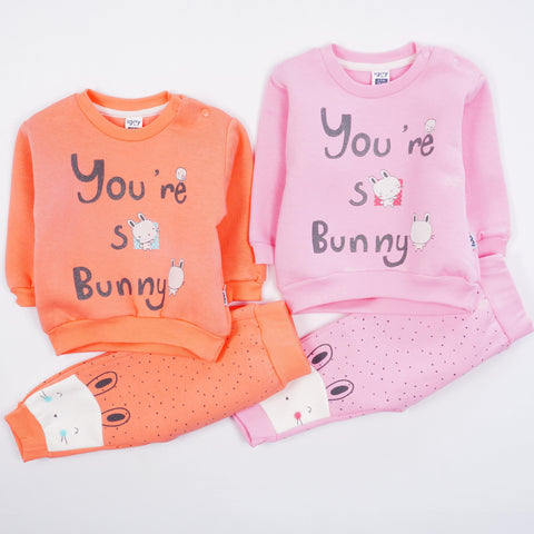 Baby Girl 'You're So Bunny' Winter Warm Tracksuit (6-24m) - Clothes4Kids