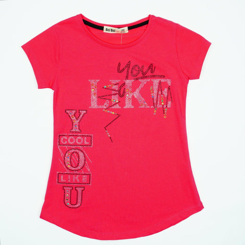 Girls' Like You ' Pink T-Shirt / Tunic (9-12y) - Clothes4Kids