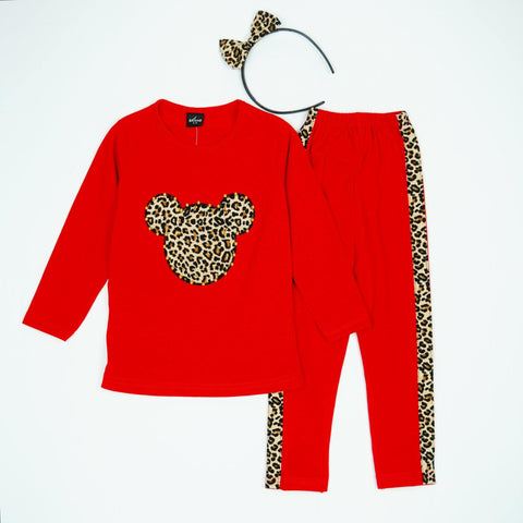 Girls' Red Set *Last sizes-98(2-3y),104(3-4y),128(7-8y)* - Clothes4Kids