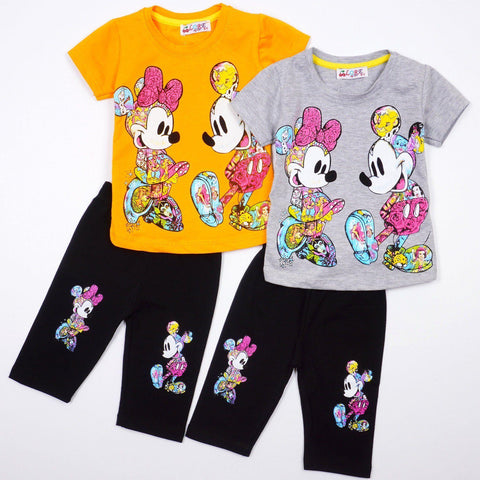 Girls' Disney 'Mickey & Minnie Mouse ' Printed Set (9m-3y) - Clothes4Kids