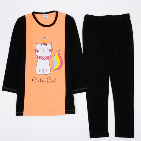 Girls' Cute Cat' Set (5-10y) - Clothes4Kids