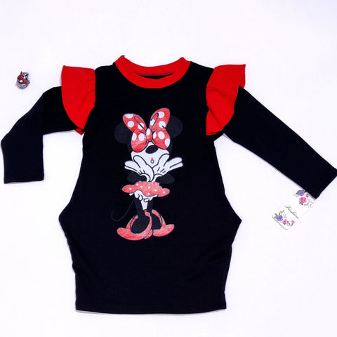 Girls' Disney Minnie Mouse Winter Warm Tunic/Dress (4-14y) - Clothes4Kids