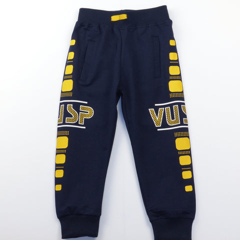 Boys' V' Navy Blue Joggers (4-8y) - Clothes4Kids