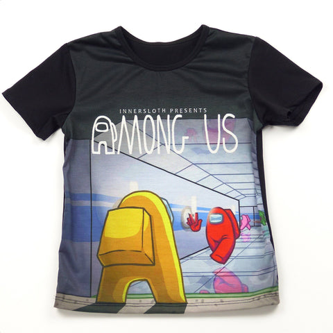 Unisex 'Among Us'  Black T-Shirt (6-16y) - Clothes4Kids