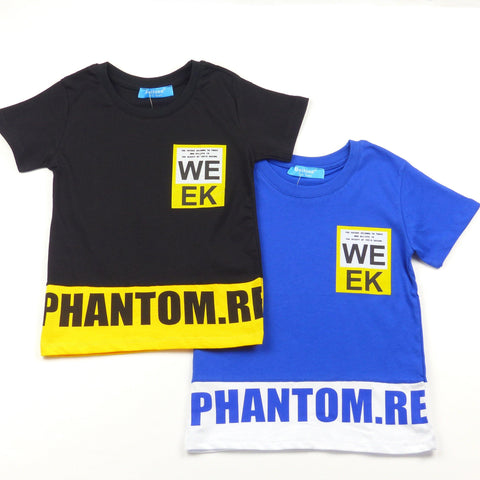 Boys' Phantom' Printed T-Shirt Black/Blue (4-8y) - Clothes4Kids